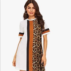 Leopard and Orange printed dress 🍊 🐆